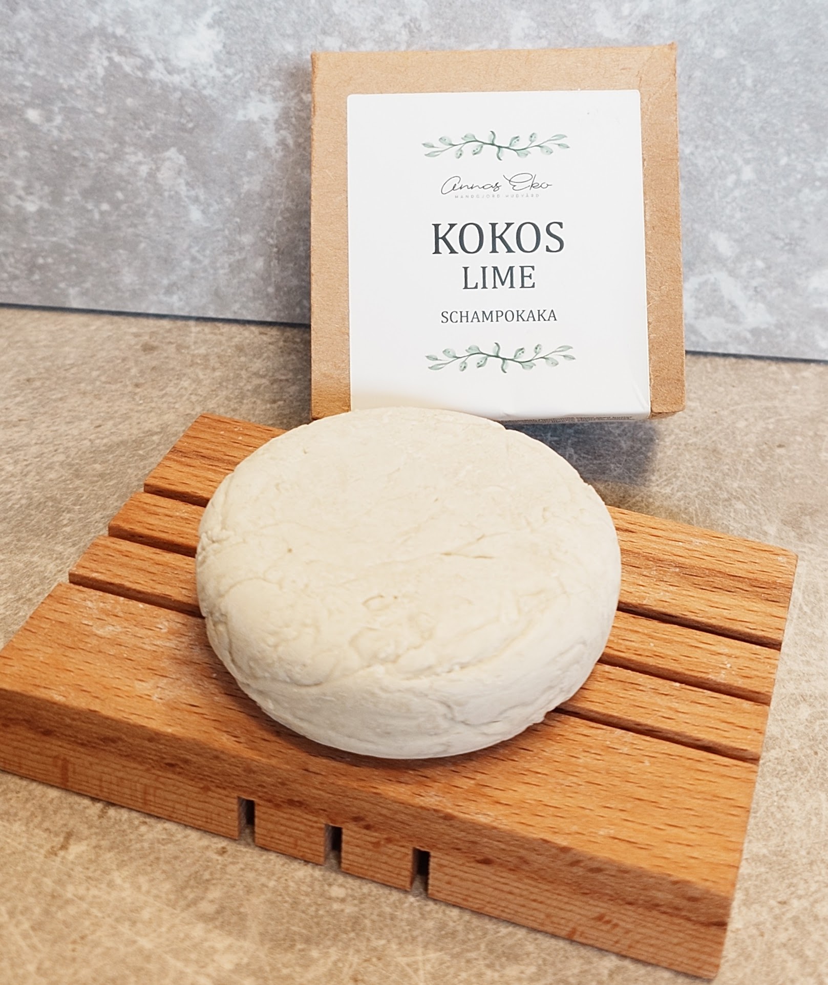 Schampokaka Kokos & Lime från Annas Eko - 75 g