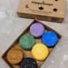 Paket med 6 st Blandade Mini Schampobars från Happy Soaps - 10 g