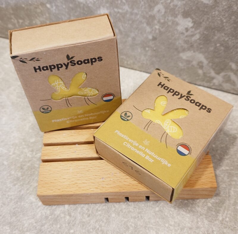 Anti-Insect Bar - Citronella & Kraftfull Mynta från Happy Soaps 40g - Bild 2