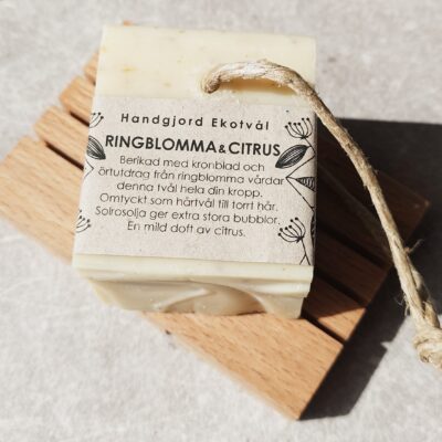Ekotvål & Schampobar Ringblomma & Citrus med Rep från Malin i Ratan 170g