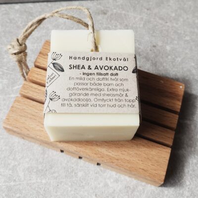 Ekotvål & Schampobar Shea & Avokado med Rep Doftfri från Malin i Ratan 170g