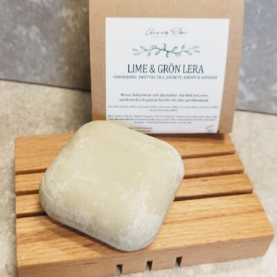 Annas Eko Handgjord Tvål - Lime & Grön Lera 75 g