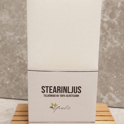 Vitt Blockljus Fyrkantigt 15 cm 70mm från Yvelis