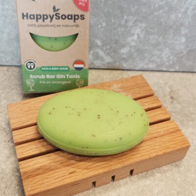 Face & Body Scrub Bar – Gin Tonic från Happy Soaps 70 g