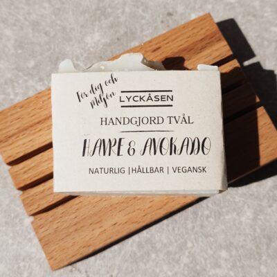 Ekologisk Naturlig Tvål Mandelmjölk & Havregryn - Avokado från Lyckåsen - 110g