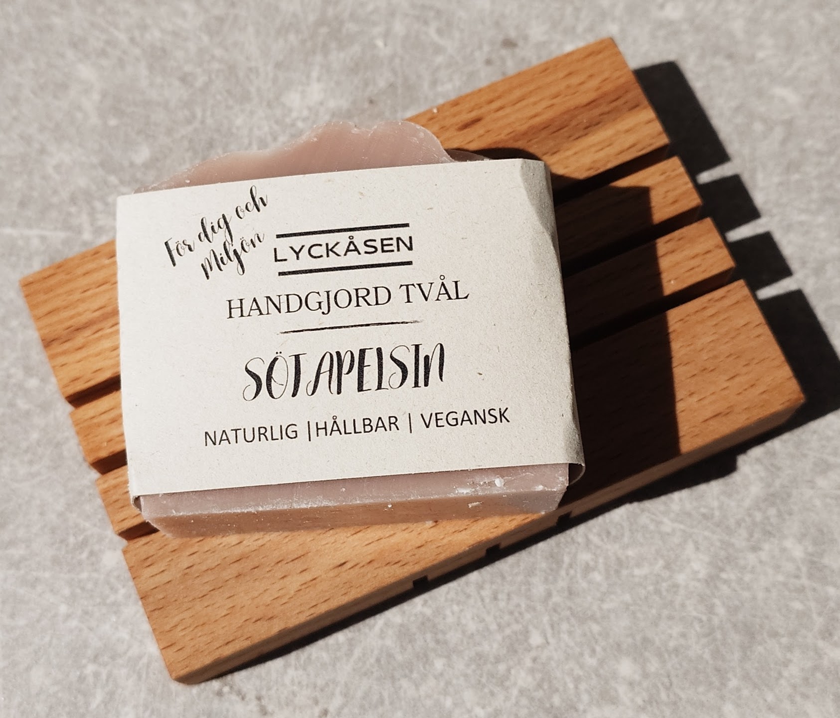 Ekologisk Naturlig Tvål Sötapelsin från Lyckåsen - 110g