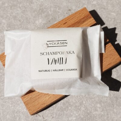 Ekologisk Naturlig Schampokaka Vanilj  från Lyckåsen - 55g